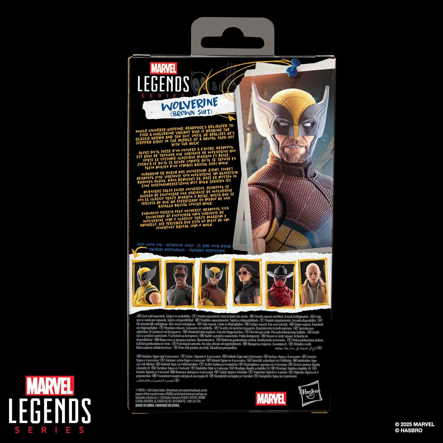 Marvel Legends Series Wolverine (Brown Suit), Deadpool & Wolverine Collectible 6-Inch Action Figure