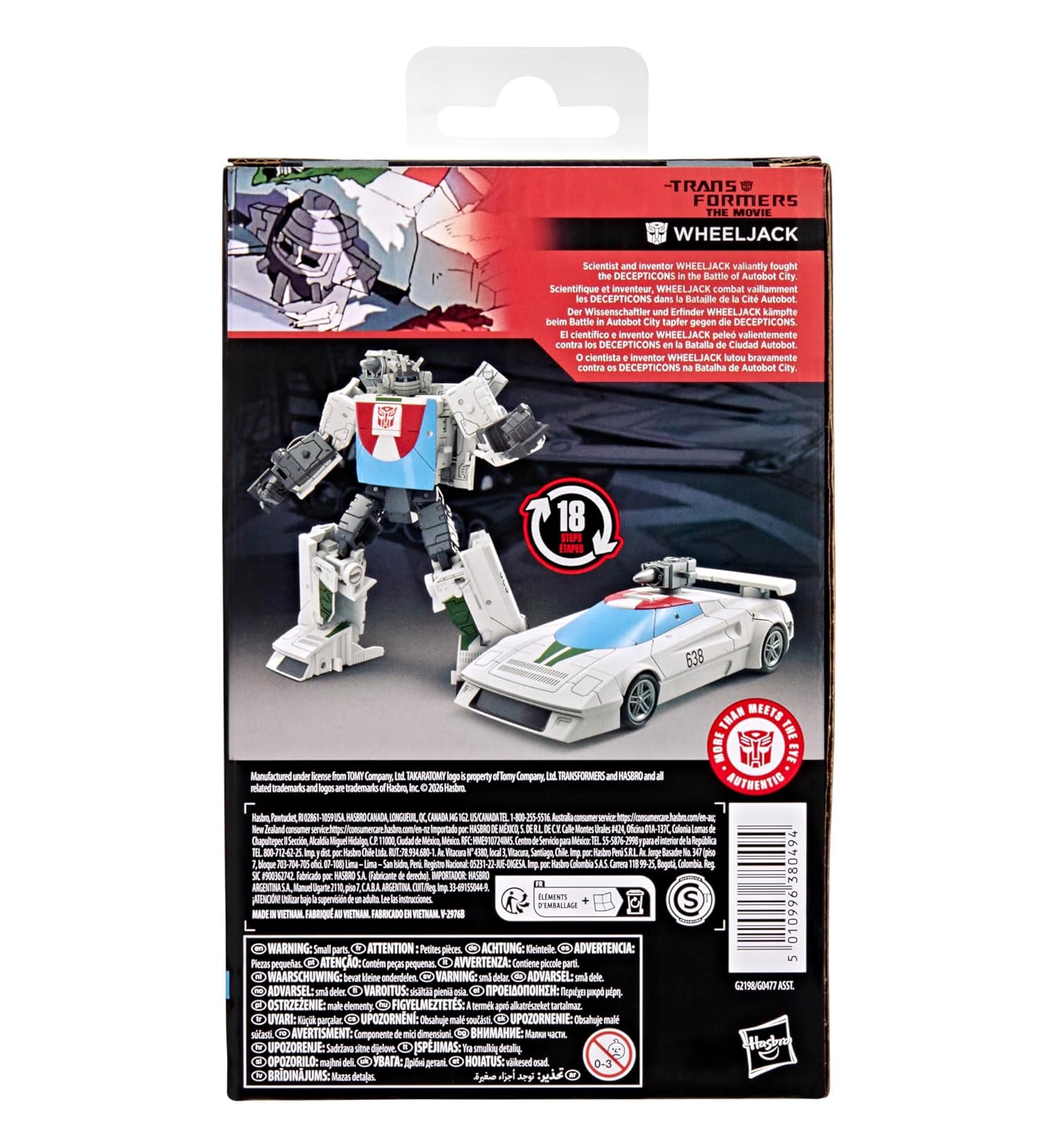 Transformers Studio Series The The Movie Wheeljack, Deluxe Class 5-Inch Converting Action Figure