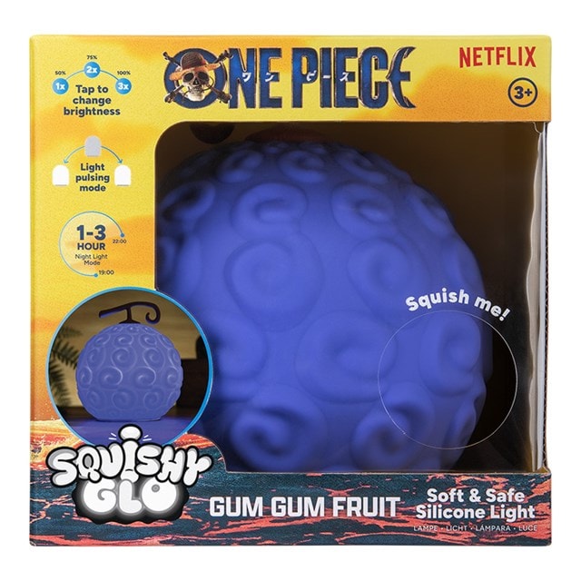 Paladone Gum Gum Fruit Squishy Glo Silicone Rechargeable Night Light