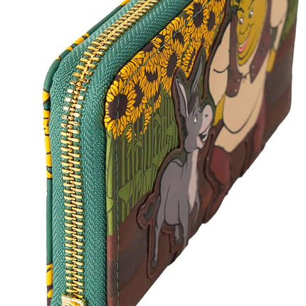 Loungefly DreamWorks Shrek Spring Vibes Zip Around Wallet
