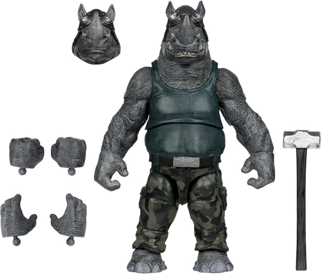 McFarlane Toys-Teenage Mutant Ninja Turtles (Page Punchers) Rocksteady 5in Action Figure with Comic