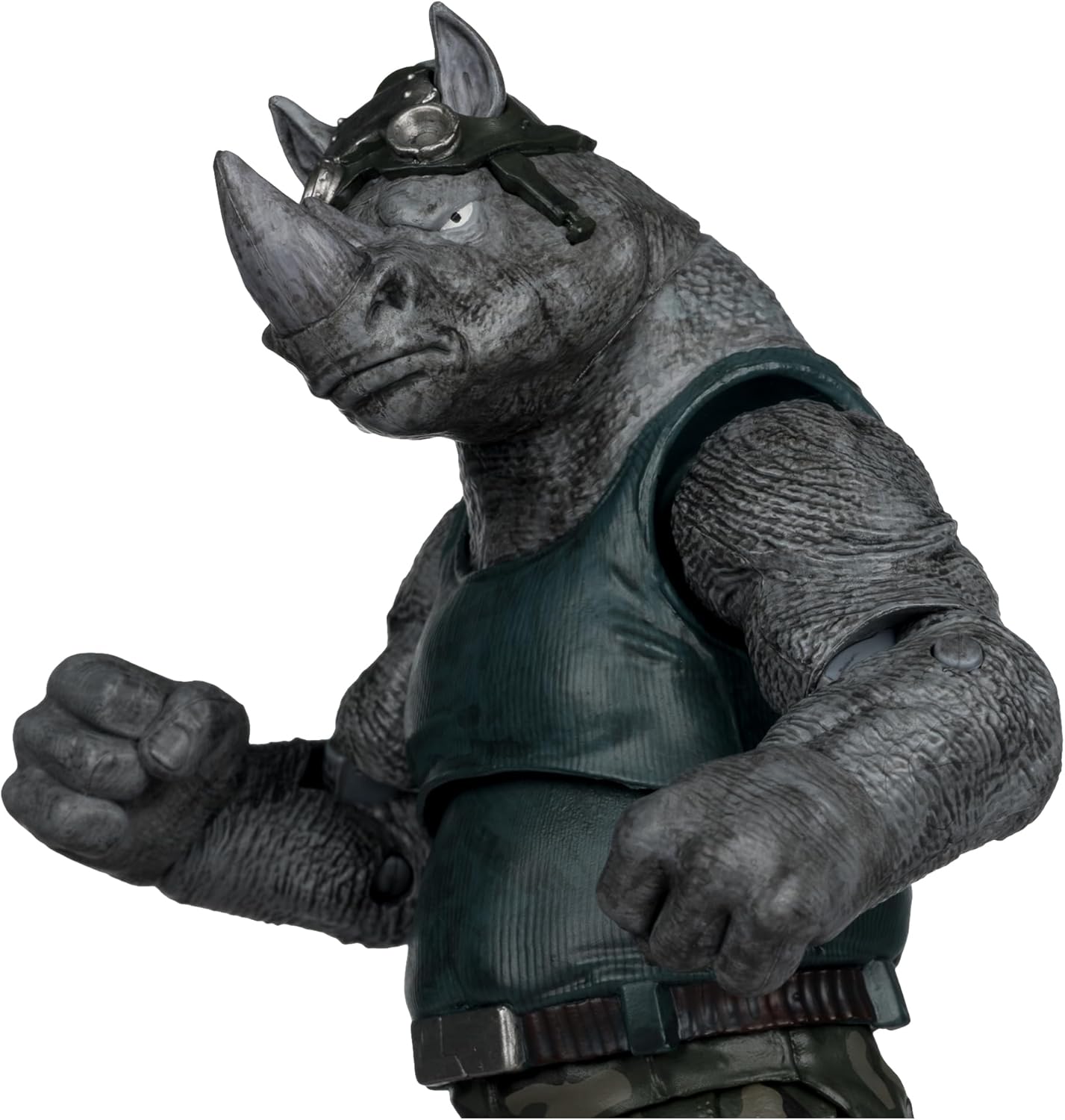 McFarlane Toys-Teenage Mutant Ninja Turtles (Page Punchers) Rocksteady 5in Action Figure with Comic