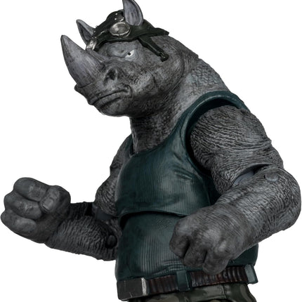 McFarlane Toys-Teenage Mutant Ninja Turtles (Page Punchers) Rocksteady 5in Action Figure with Comic