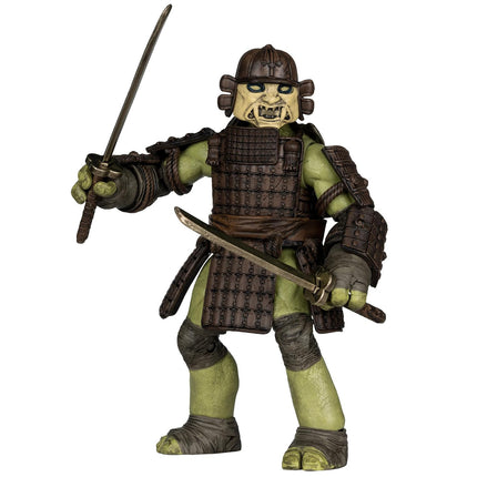 McFarlane Toys- Teenage Mutant Ninja Turtles (Page Punchers), Leonardo Ronin 5in Action Figure with Turtles in Time Comic