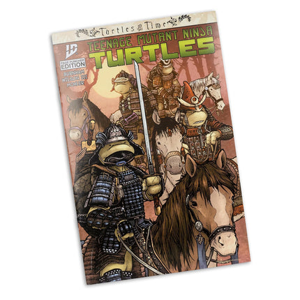 McFarlane Toys- Teenage Mutant Ninja Turtles (Page Punchers), Leonardo Ronin 5in Action Figure with Turtles in Time Comic