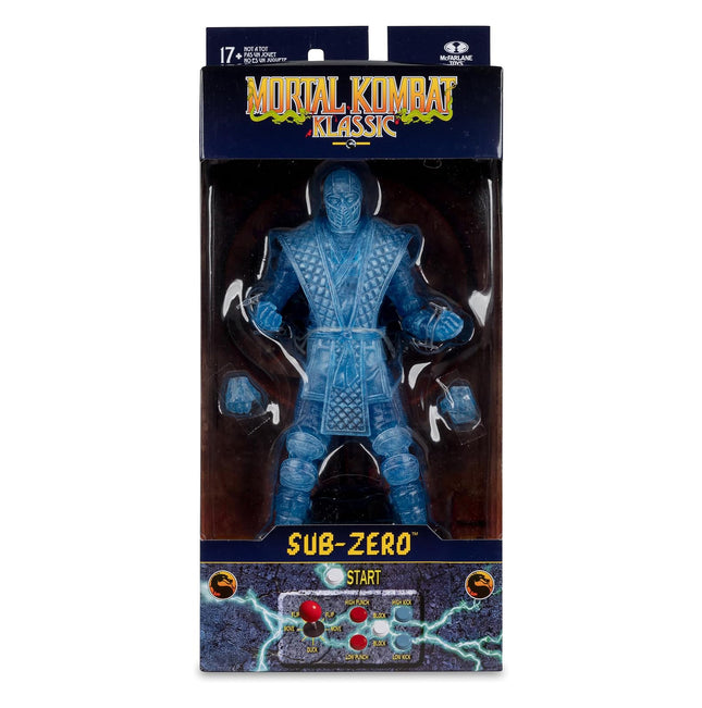 McFarlane Toys-Mortal Kombat Klassic Sub-Zero (Ice Clone) 7in Action Figure
