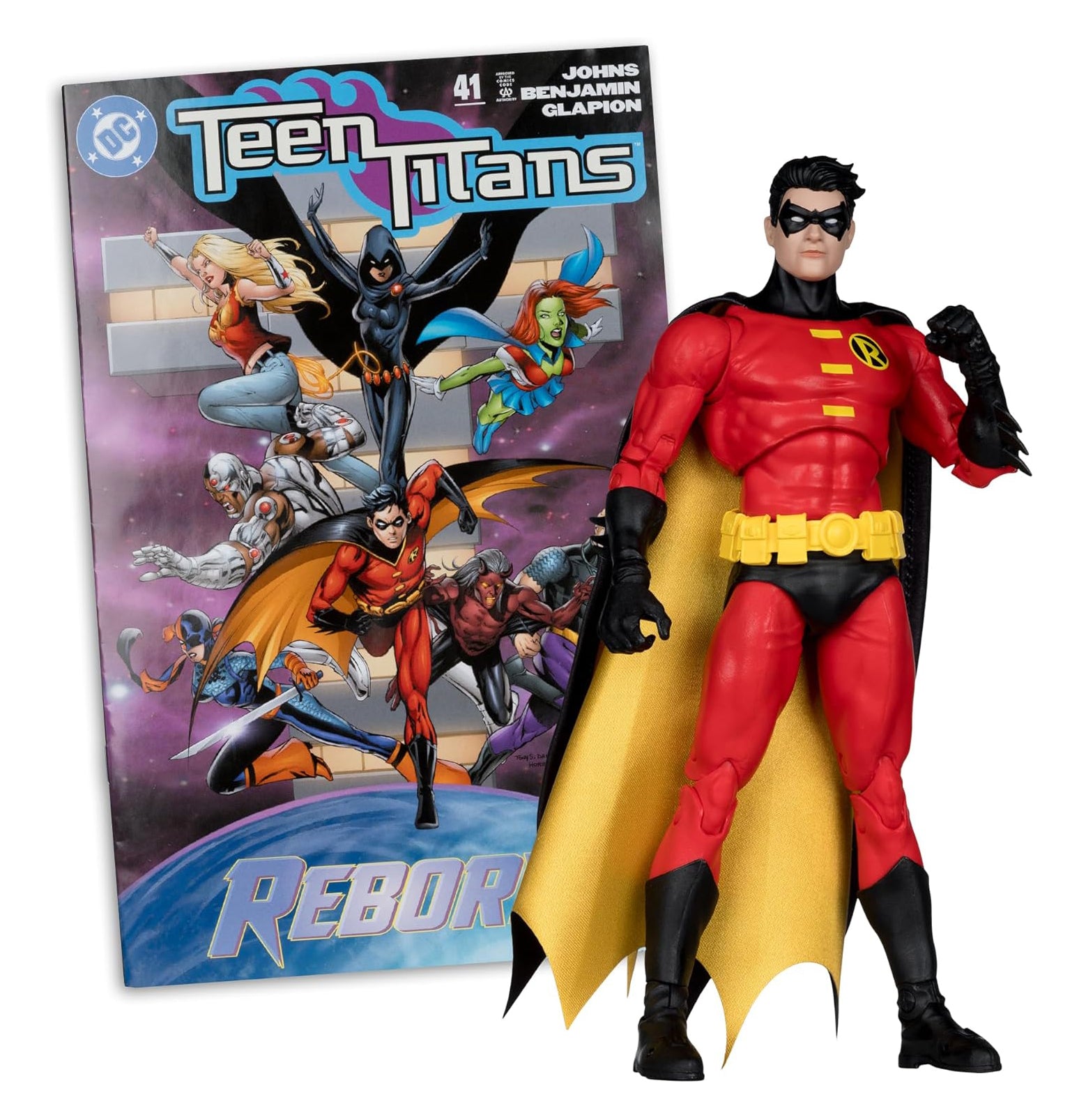 McFarlane Toys- DC Direct Page Punchers Robin (Teen Titans #41) 7in Action Figure with Comic
