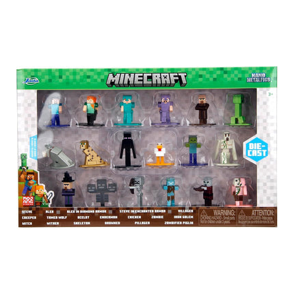 Minecraft 1.65" Nano Metalfigs 18-Pack Die-cast Figures