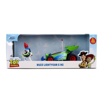 Jada Toy Story RC Turbo Buggy with Buzz Lightyear Figure 1:24 Scale Die-Cast Vehicle – Hollywood Rides Toys