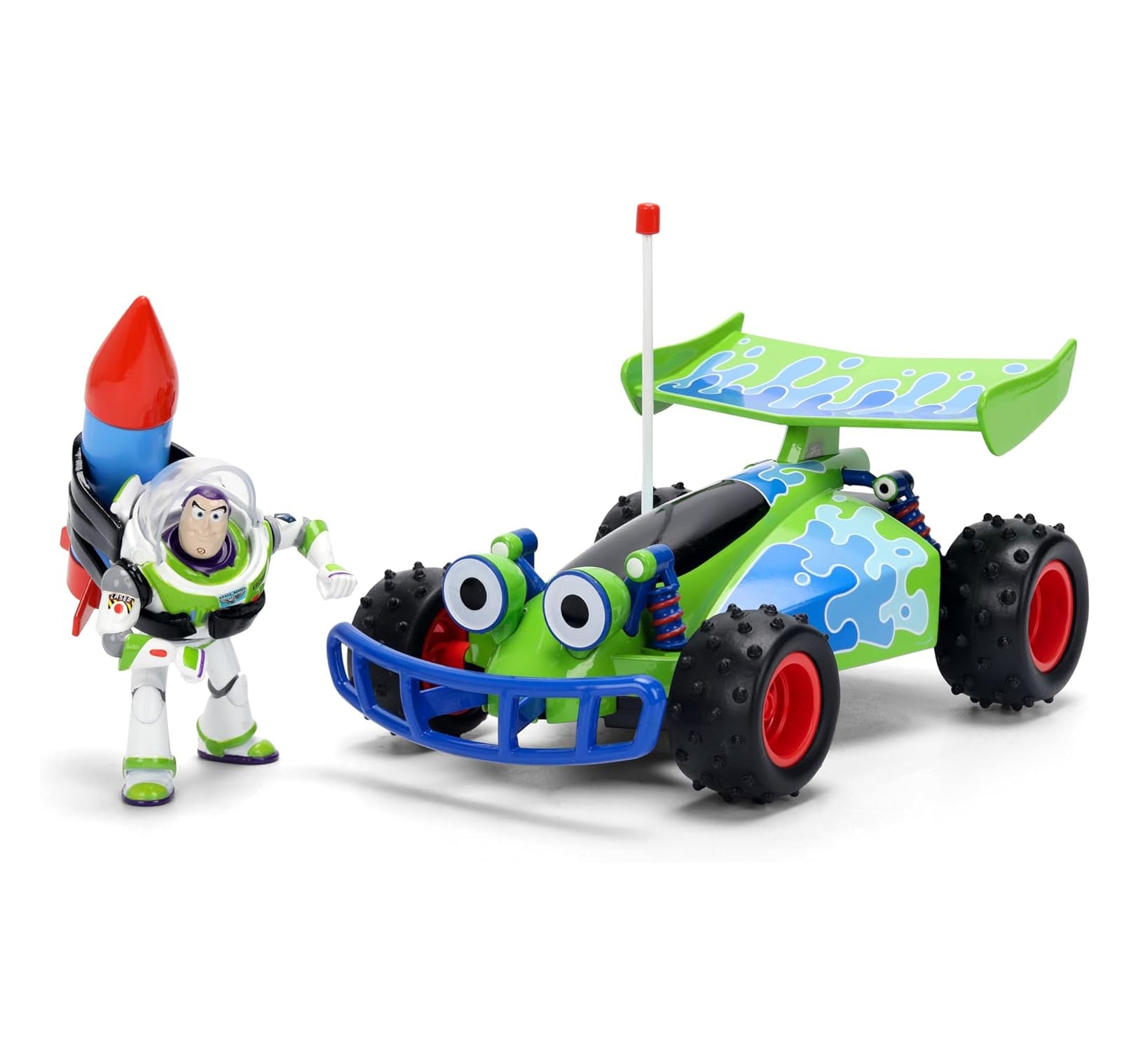 Jada Toy Story RC Turbo Buggy with Buzz Lightyear Figure 1:24 Scale Die-Cast Vehicle – Hollywood Rides Toys