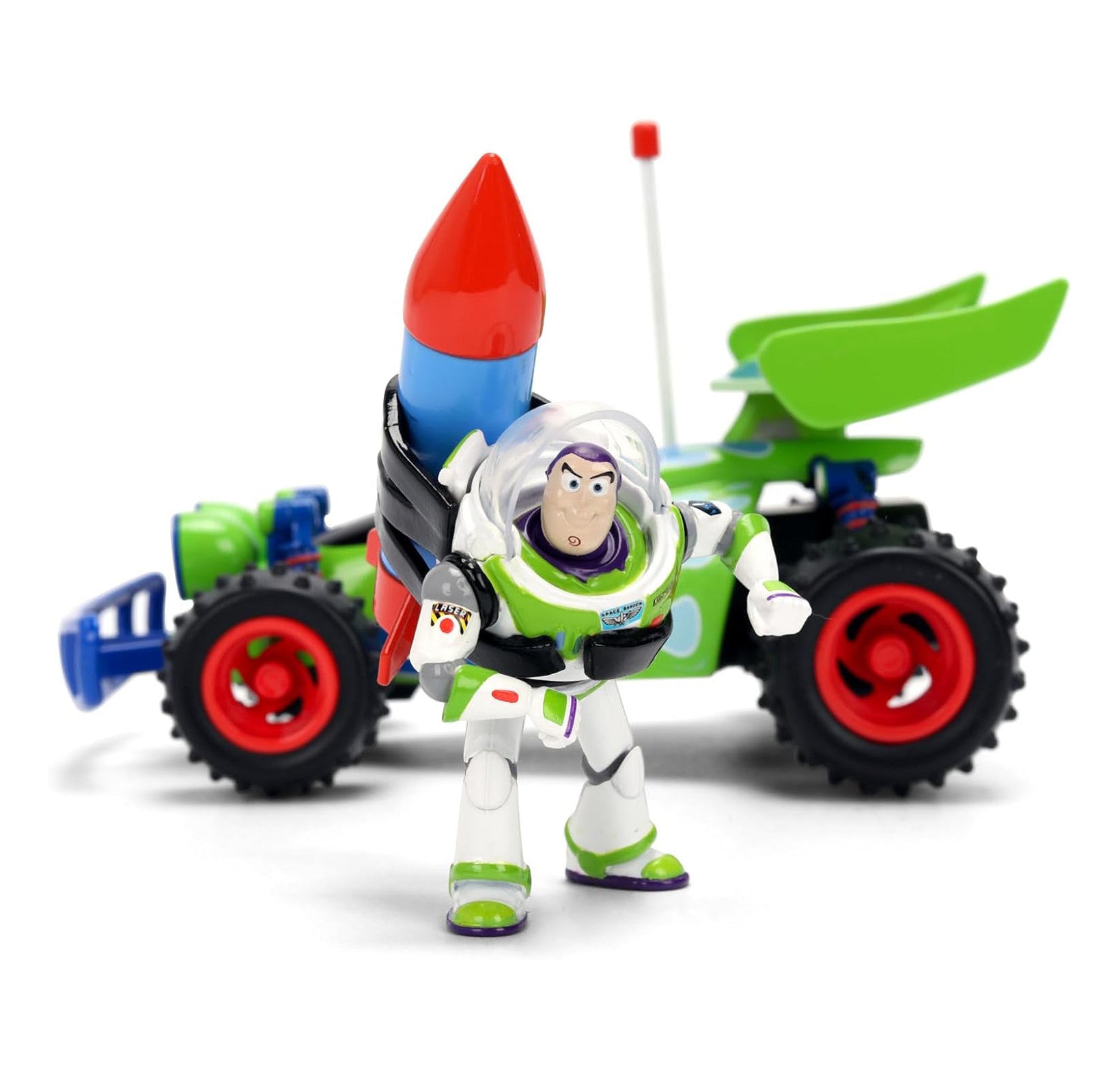 Jada Toy Story RC Turbo Buggy with Buzz Lightyear Figure 1:24 Scale Die-Cast Vehicle – Hollywood Rides Toys