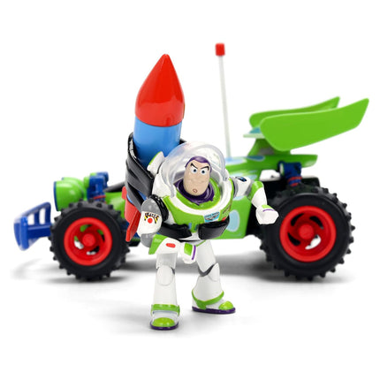 Jada Toy Story RC Turbo Buggy with Buzz Lightyear Figure 1:24 Scale Die-Cast Vehicle – Hollywood Rides Toys