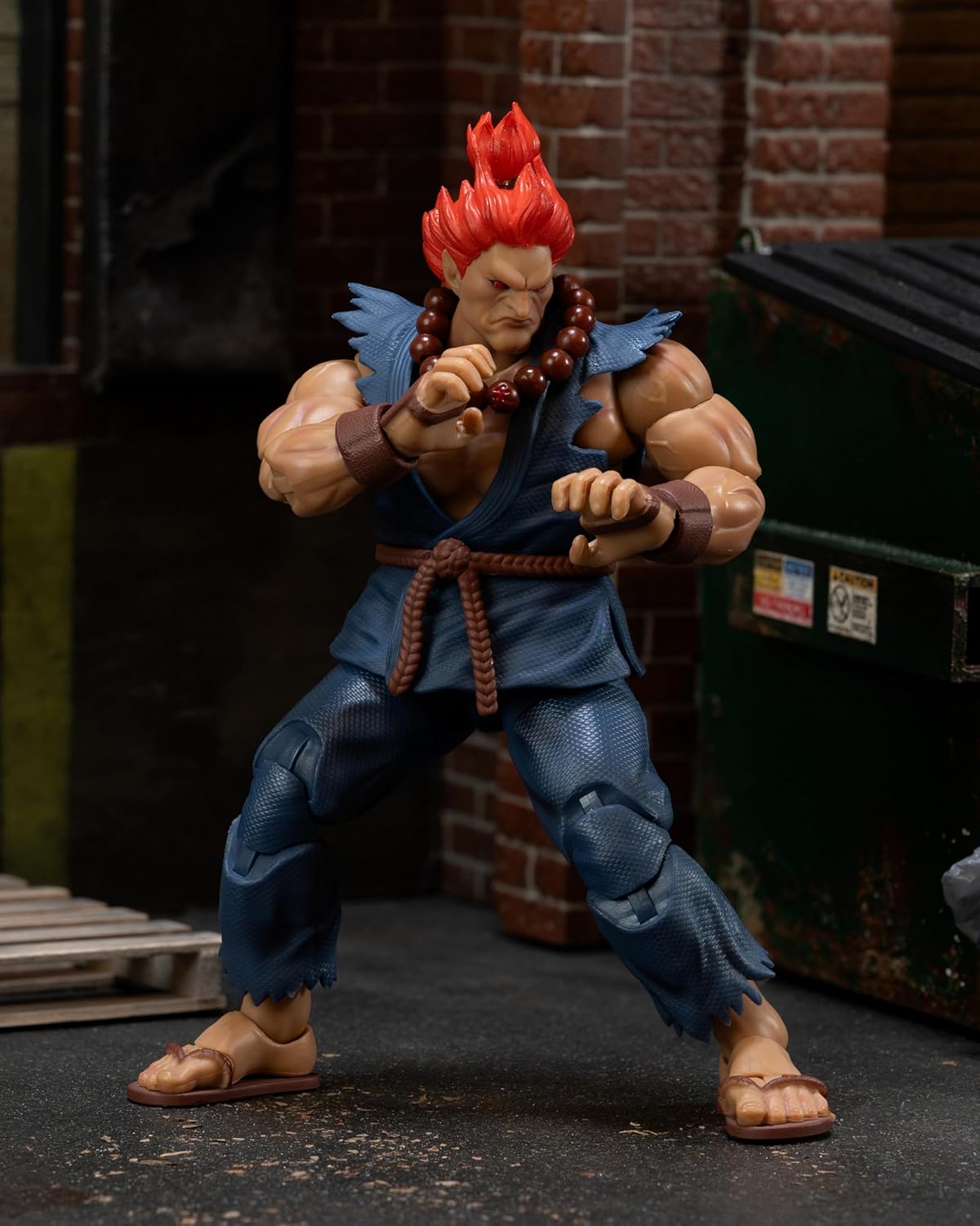 Jada Street Fighter II Akuma Deluxe Action Figure - 1:12 Scale Figure