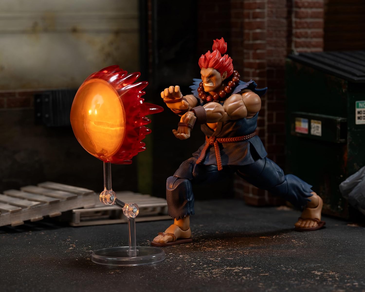 Jada Street Fighter II Akuma Deluxe Action Figure - 1:12 Scale Figure