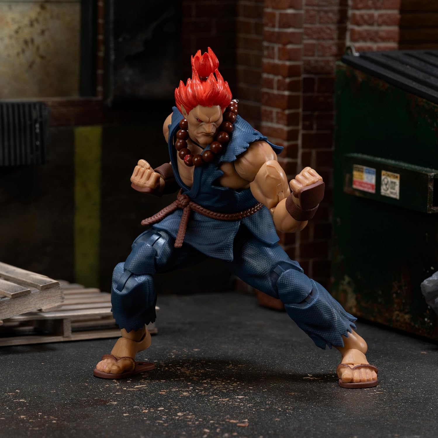 Jada Street Fighter II Akuma Deluxe Action Figure - 1:12 Scale Figure