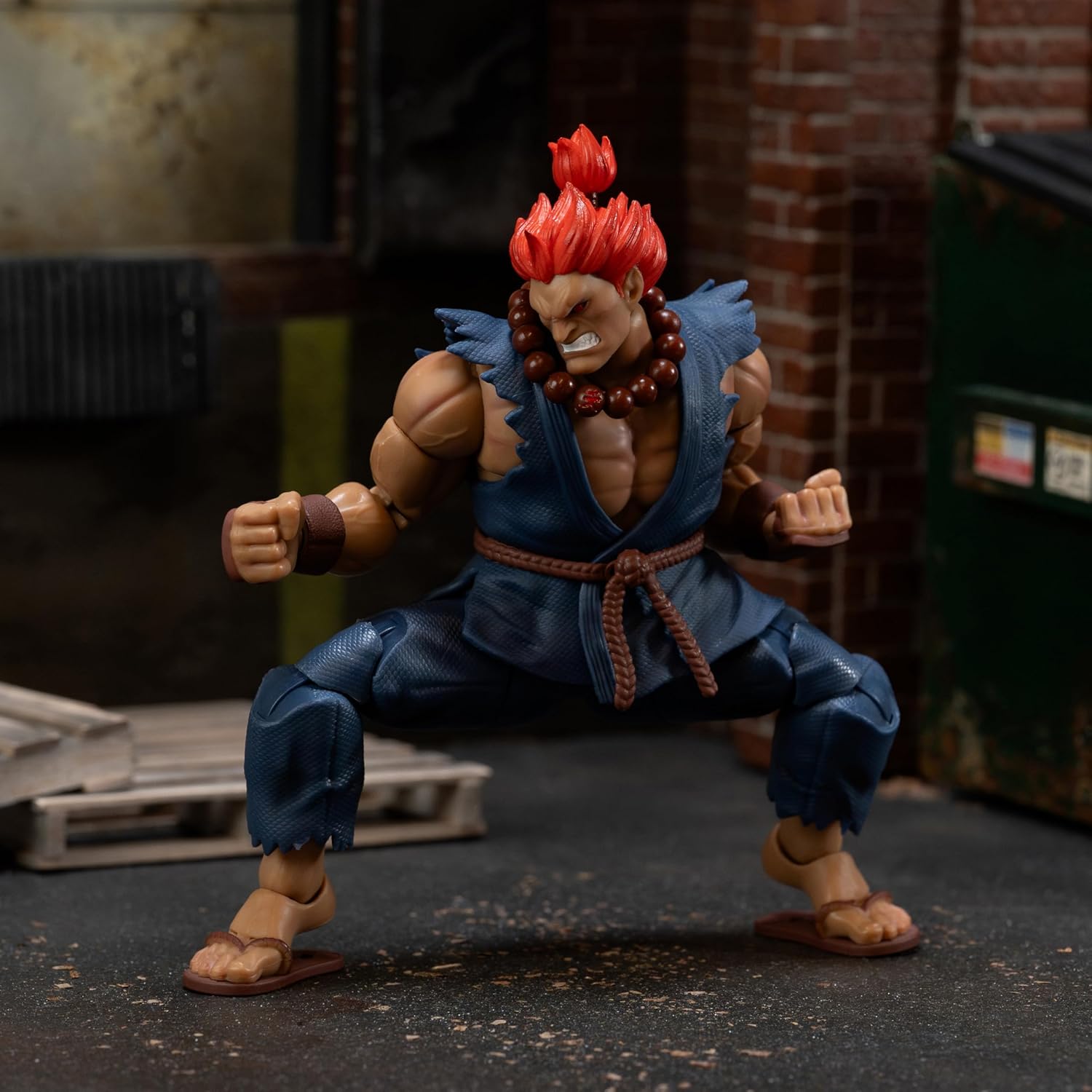 Jada Street Fighter II Akuma Deluxe Action Figure - 1:12 Scale Figure