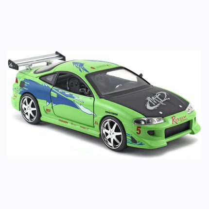 Jada Toys Hollywood Rides Fast & Furious Brian's 1995 Mitsubishi Eclipse, 1: 24 Scale Die-Cast Car