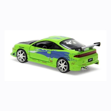 Jada Toys Hollywood Rides Fast & Furious Brian's 1995 Mitsubishi Eclipse, 1: 24 Scale Die-Cast Car