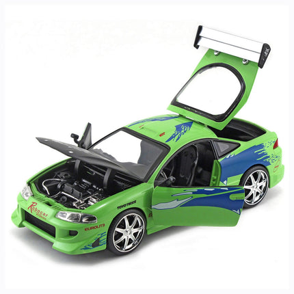 Jada Toys Hollywood Rides Fast & Furious Brian's 1995 Mitsubishi Eclipse, 1: 24 Scale Die-Cast Car