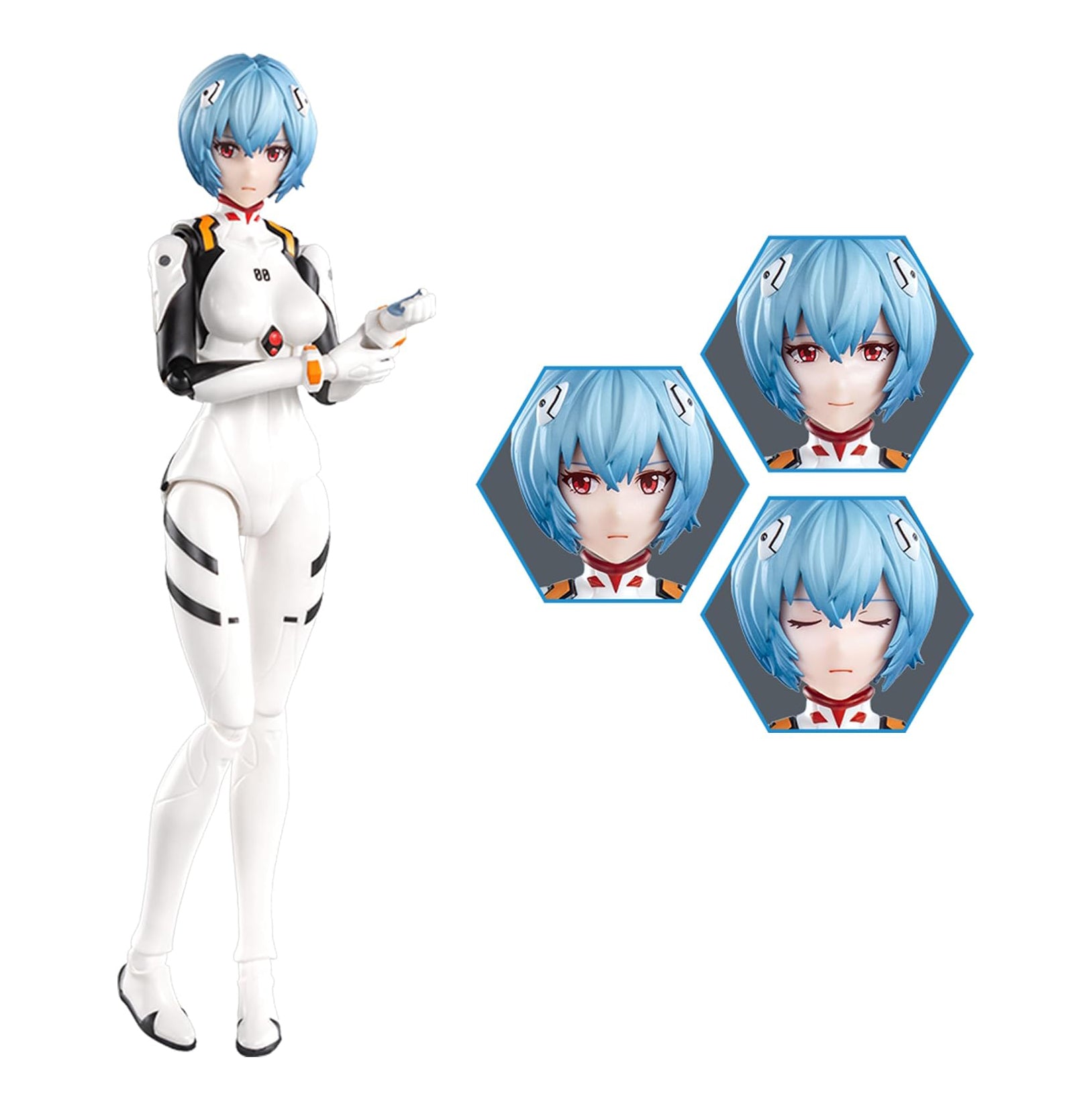 BLOKEES - Fantastics Series, Evangelion, Rei Ayanami (Plug Suit), Model Kit