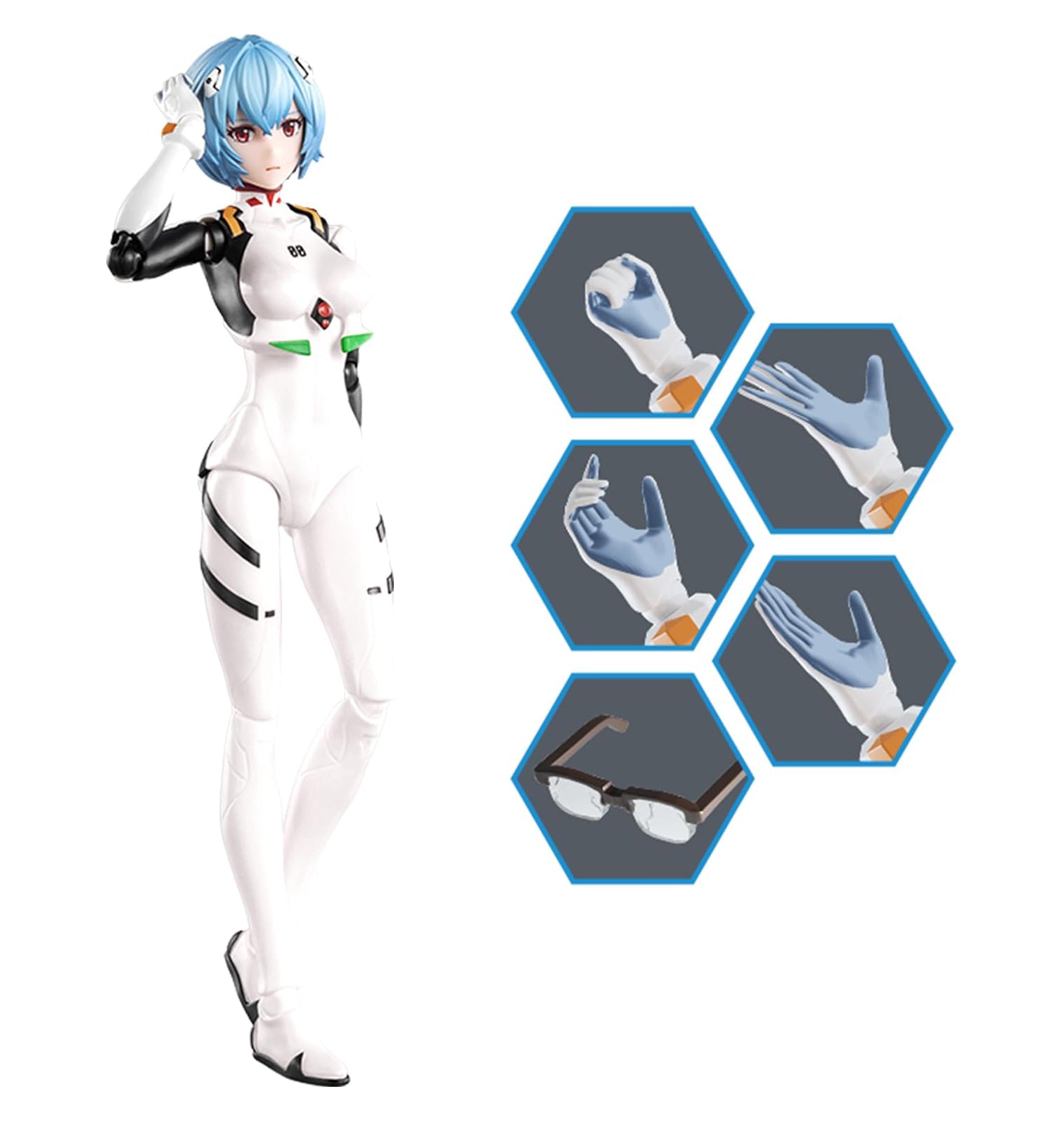 BLOKEES - Fantastics Series, Evangelion, Rei Ayanami (Plug Suit), Model Kit