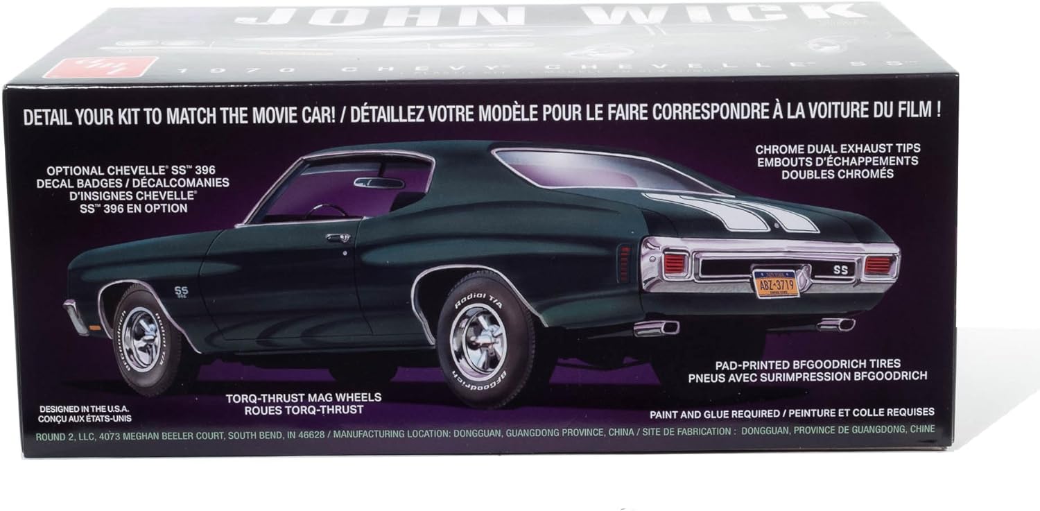 AMT 1970 Chevy Chevelle John Wick 1:25 Scale Model Kit