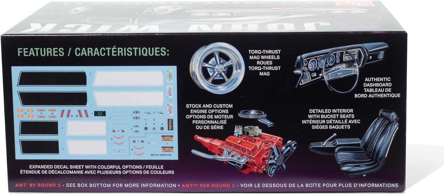 AMT 1970 Chevy Chevelle John Wick 1:25 Scale Model Kit