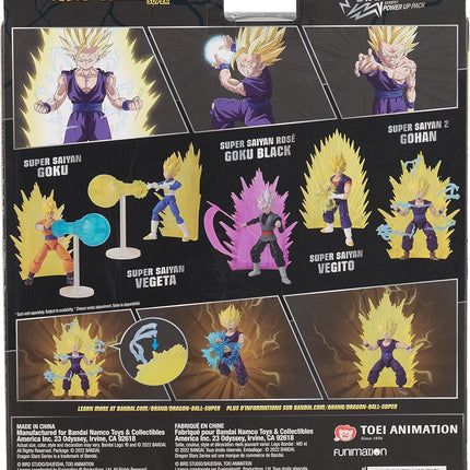Dragon Stars Series - Dragon Ball Super - Super Saiyan 2 Gohan, Power Up Pack 6.5" Action Figure Set