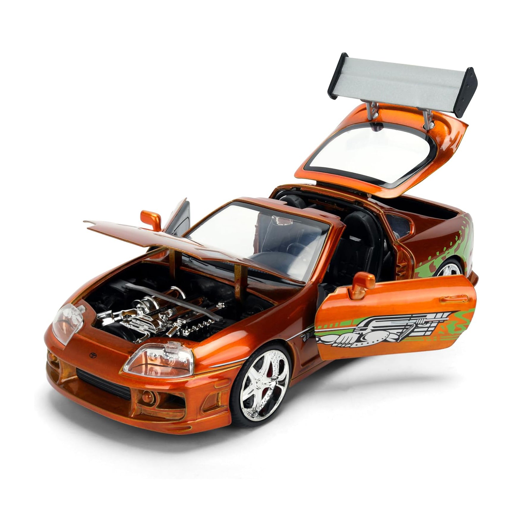Jada Toys - Fast & Furious 25th Anniversary 1:24 Brian's Toyota Supra "Brush Finish Color" Die-cast Car