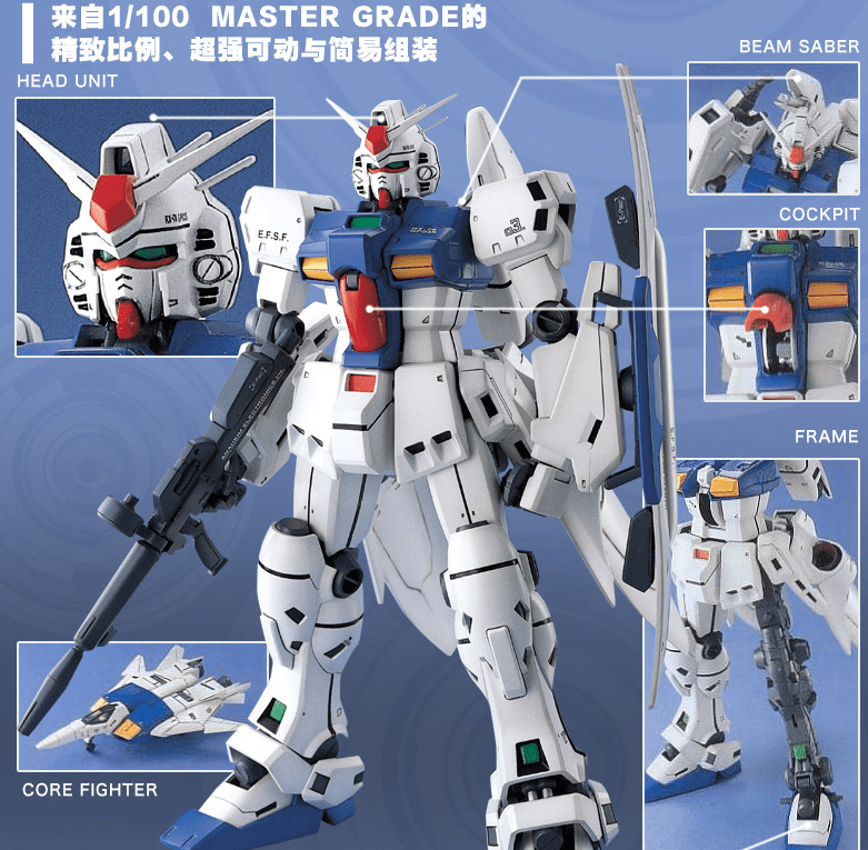 Bandai Hobby - 1/100 MG Gundam 0083: Stardust Memory, RX-78 GP03S Gundam "Dendrobium Stamen" Model Kit