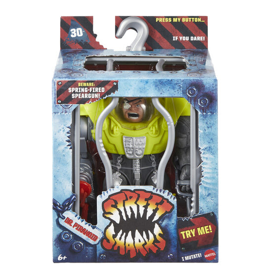 Mattel Street Sharks Dr. Piranoid Action Figure