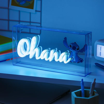 Stitch Ohana Light  Lilo and Stitch Lamp, Disney Collectible Gift, LED Bedside Table Bedroom Night Light