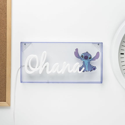 Stitch Ohana Light  Lilo and Stitch Lamp, Disney Collectible Gift, LED Bedside Table Bedroom Night Light