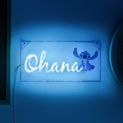 Stitch Ohana Light  Lilo and Stitch Lamp, Disney Collectible Gift, LED Bedside Table Bedroom Night Light