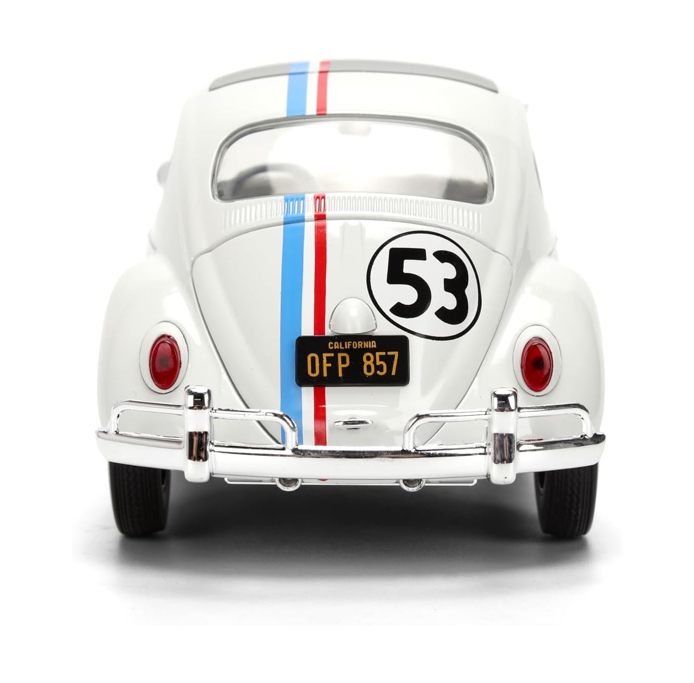 Jada Toys - Hollywood Rides 1:24 Herbie The Love Bug Volkswagen Beetle Die-Cast Vehicle with Tire Rack Toys
