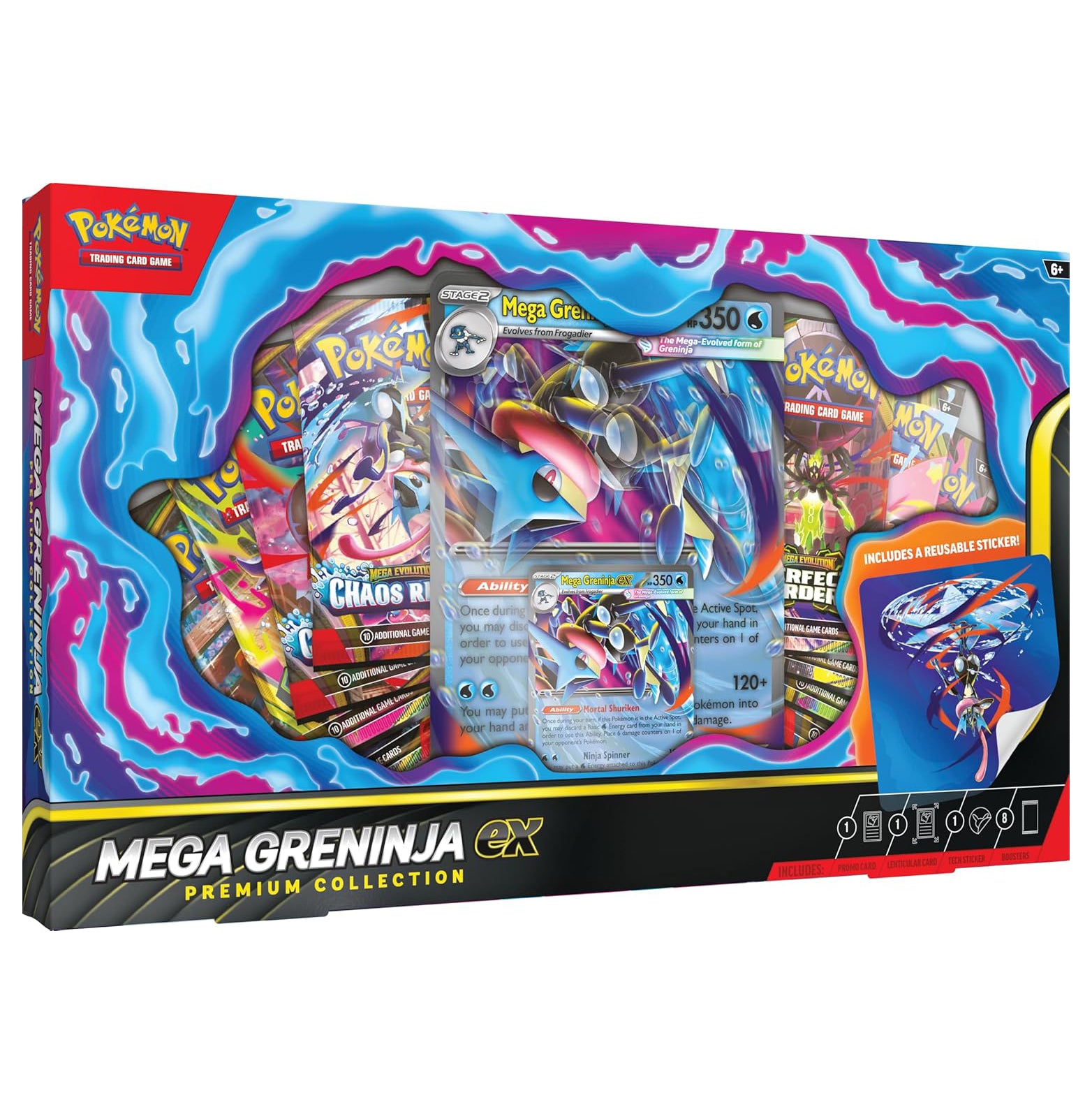 Pokémon TCG: Mega Evolution, Mega Greninja EX Premium Collection Box (ENGLISH EDITION)