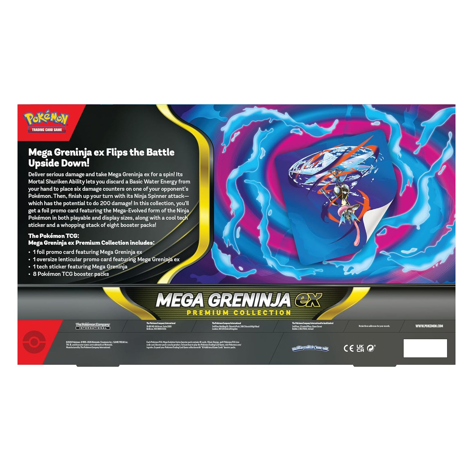 Pokémon TCG: Mega Evolution, Mega Greninja EX Premium Collection Box (ENGLISH EDITION)