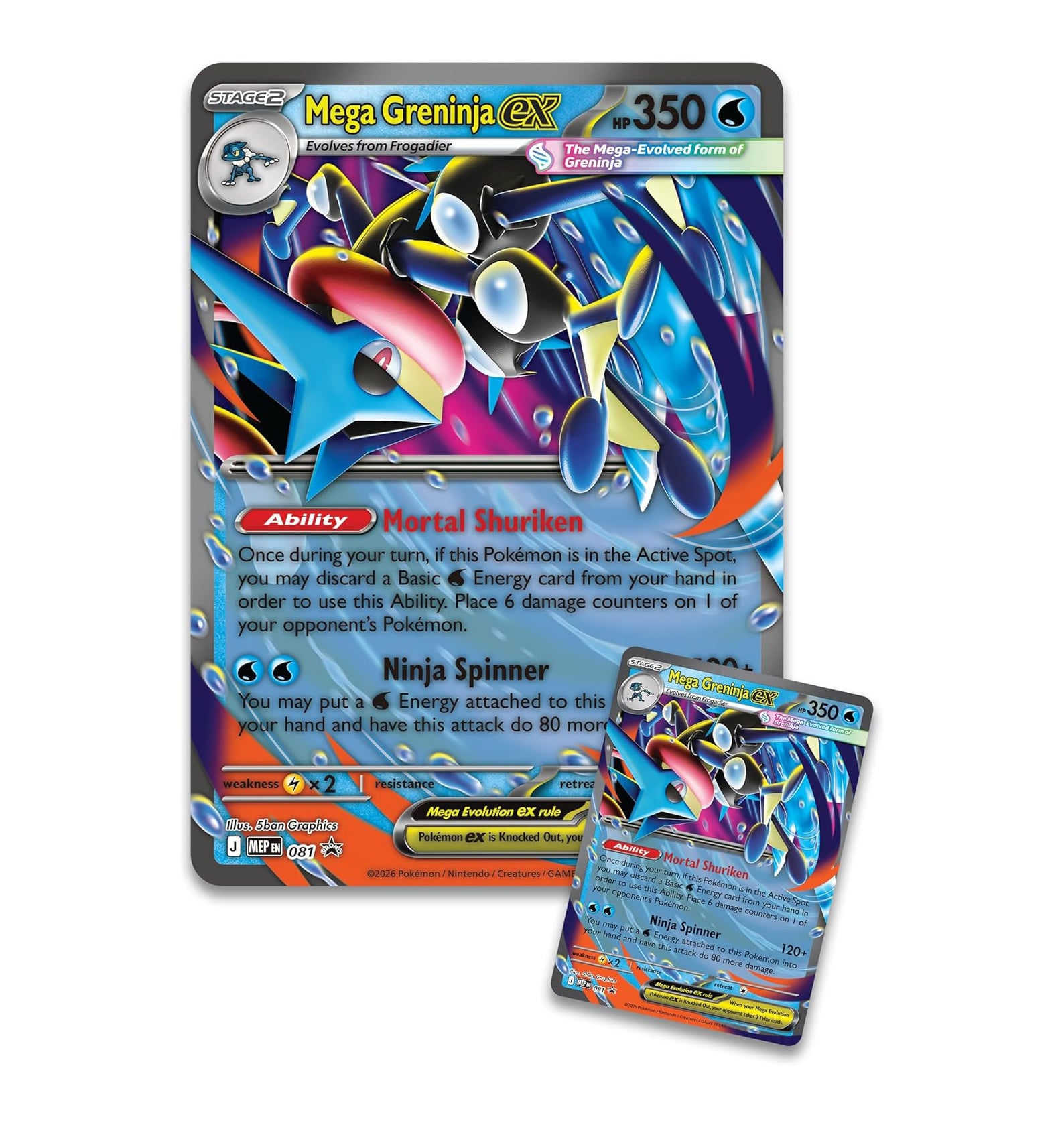 Pokémon TCG: Mega Evolution, Mega Greninja EX Premium Collection Box (ENGLISH EDITION)