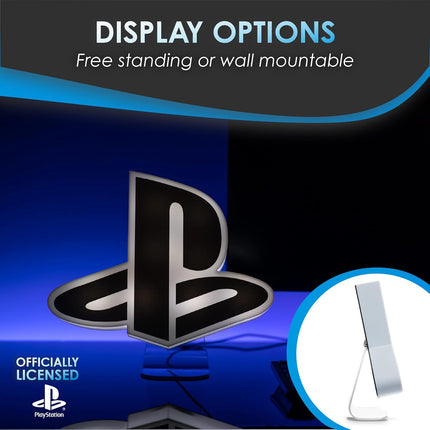 Playstation Light - Desktop Game Room Lighting - Includes 3 Light Modes - Powered by USB or AAA Batteries - Logo Light