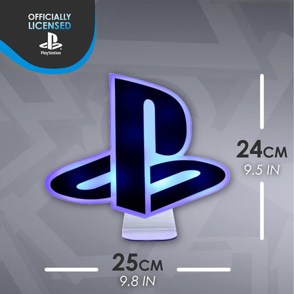 Playstation Light - Desktop Game Room Lighting - Includes 3 Light Modes - Powered by USB or AAA Batteries - Logo Light