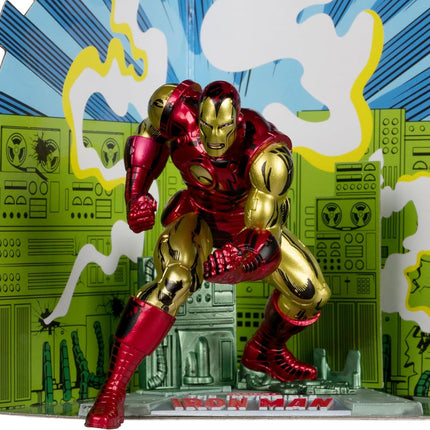 McFarlane Toys - Marvel Iron Man 1:10th Scale Posed Figure with Scene (Iron Man #126)
