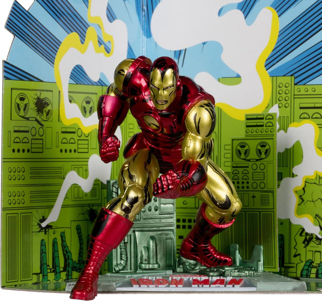 McFarlane Toys - Marvel Iron Man 1:10th Scale Posed Figure with Scene (Iron Man #126)