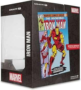 McFarlane Toys - Marvel Iron Man 1:10th Scale Posed Figure with Scene (Iron Man #126)