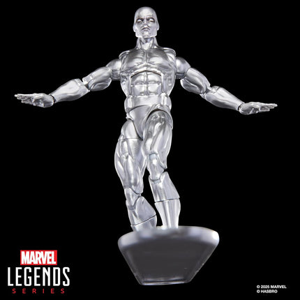 Marvel Legends Series Silver Surfer, Silver Surfer #1 (1968) and Fantastic Four, Comics-Inspired Collectible 6-Inch Scale Action Figure with Character-Sized Comic Accessory