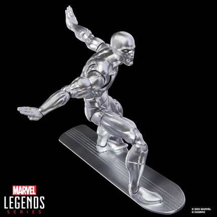 Marvel Legends Series Silver Surfer, Silver Surfer #1 (1968) and Fantastic Four, Comics-Inspired Collectible 6-Inch Scale Action Figure with Character-Sized Comic Accessory