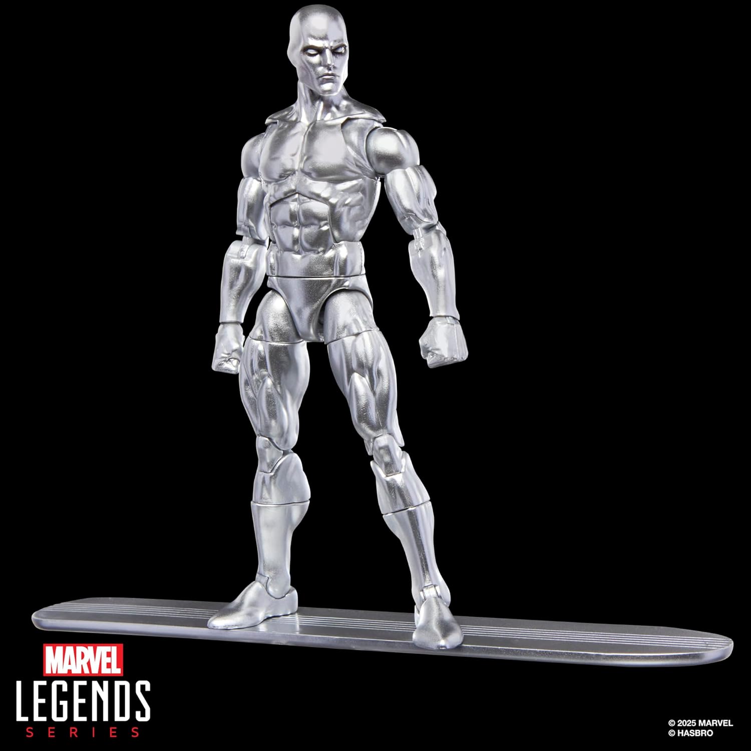 Marvel Legends Series Silver Surfer, Silver Surfer #1 (1968) and Fantastic Four, Comics-Inspired Collectible 6-Inch Scale Action Figure with Character-Sized Comic Accessory