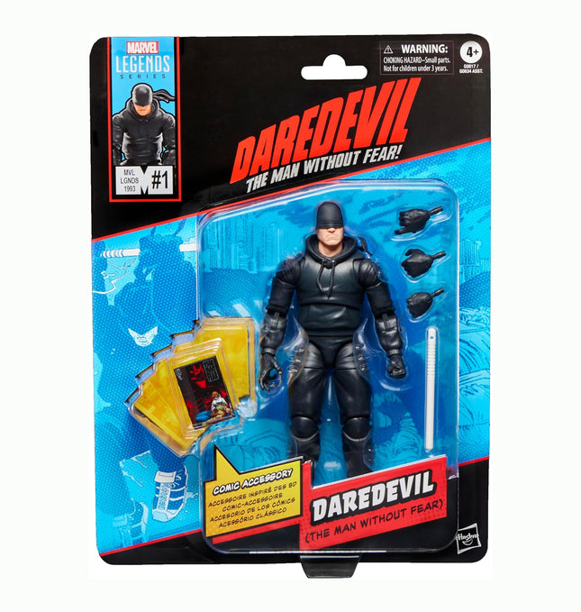 Marvel Legends Series Daredevil, The Man Without Fear, Comics-Inspired Collectible 6-Inch Scale Action Figure with Character-Sized Comic Accessory