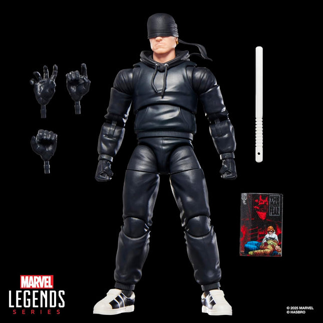 Marvel Legends Series Daredevil, The Man Without Fear, Comics-Inspired Collectible 6-Inch Scale Action Figure with Character-Sized Comic Accessory
