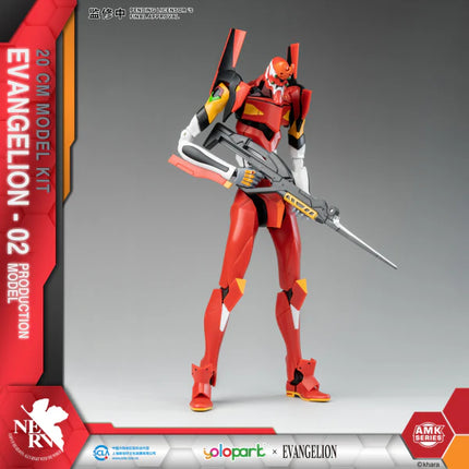 Evangelion: AMK Series Production Model Eva Unit-02 20cm Model Kit