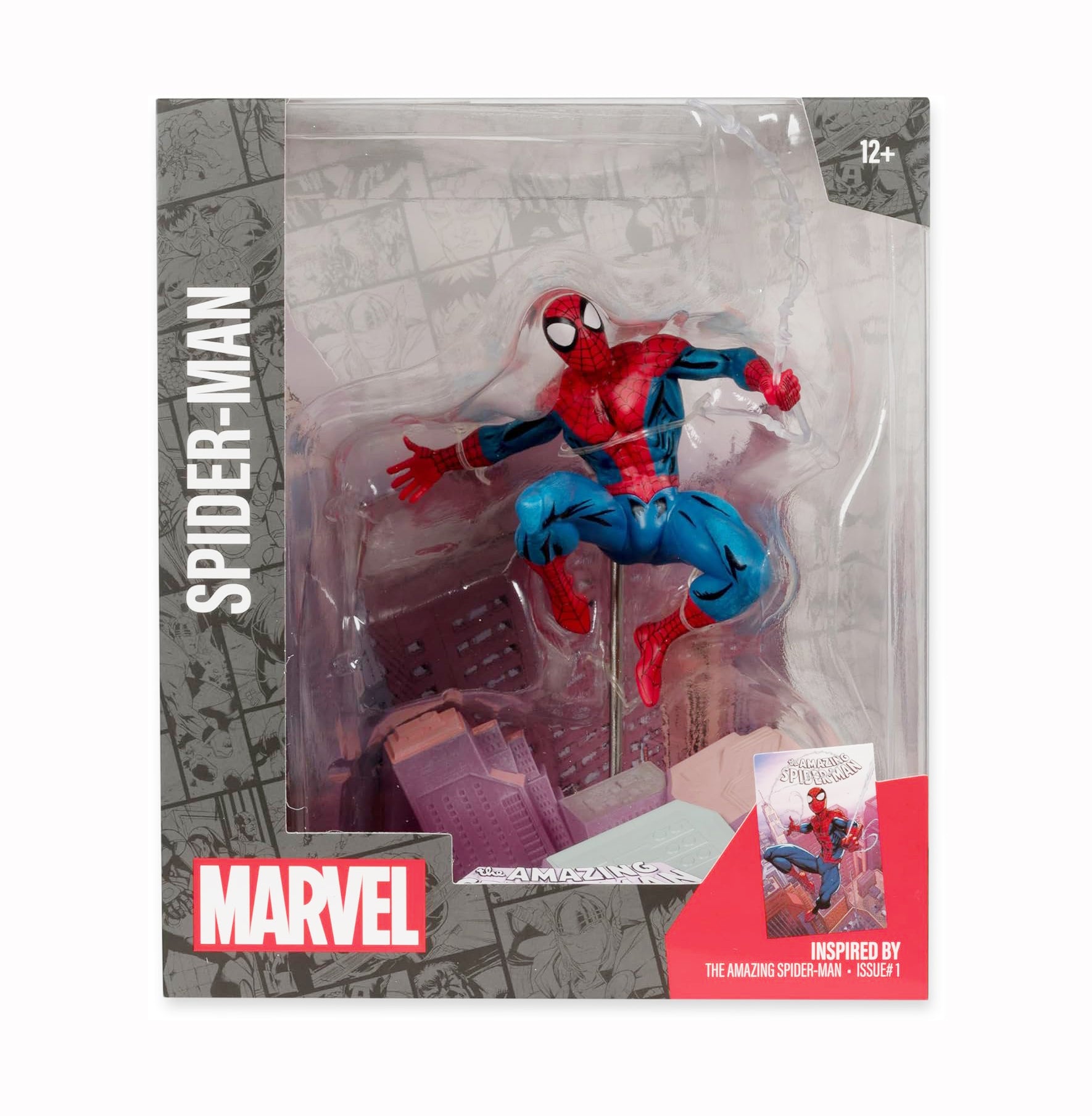 McFarlane Toys Marvel Spider-Man 1:10th Scale Collectible with Scene